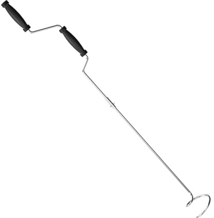 Herramienta aireadora de compost, torneador manual para compost | Herramienta manual para mezclar compost de acero inoxidable - Manivela de compost robusta y antioxidante para una eficiencia