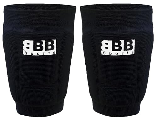 BBB Sports Multisport Kneepads for Basketball, Beach Tennis, Volleyball, Cheerleading, Climbing, Cycling, Dance, Field Hockey, Fitness, Football, Futsal, Gymnastics, Handball, Hiking, Hockey, Ice Hockey, Ice Skating, Lacrosse, Muay Thai, Skates & Scooters, Snowboarding, Soccer, Track & Field, Triathlon, and Volleyball (Black, Large)