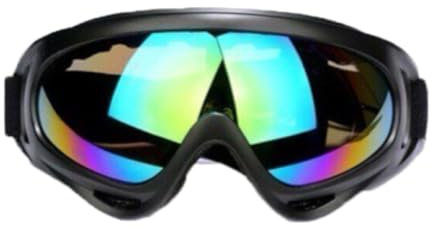 Cretassion Occhiali da sci multicolori da snowboard da uomo e donna, protezione UV, occhiali da motocross, compatibili con casco, anti-appannamento, occhiali sportivi per sci, moto, pattinaggio