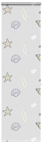 Brokky 4015008 Shower Roller Blind with Cassette 60x240 cm Fabric Width 56 cm Waterproof Wet Room Bathroom Heavy Duty Shower Curtain,Anti Mould Mildew Resistant,Washable and Easy Dry