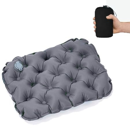 Fleymu Cuscino Seduta Gonfiabile da Esterno, Piegevole e Impermeabile - Leggero e Portatile per Campeggio, Escursionismo, Picnic, Stadi