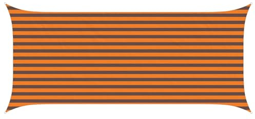 vidaXL Toldo Vela de Sombra Naranja y Marrón 4,5 x 2 m