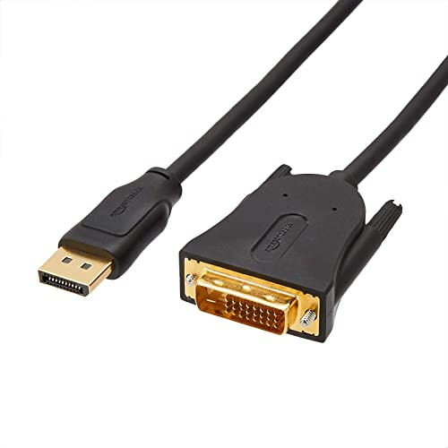 Amazon Basics Cavo DisplayPort/DVI, 6 Feet, Confezione da 10, 1.8 m, Nero