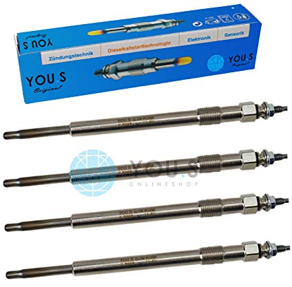 4 Stück YOU.S Original Glühkerzen Länge: 148,0 mm Spannung: 11,5 V - 1309471