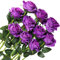 Veryhome 10 Pcs Artificial Roses Silk Flowers Fake Single Stem Blooming Rose Bridal Bouqets For Wedding Home Birthday Party Arrangment Garden Decoration (Purple)