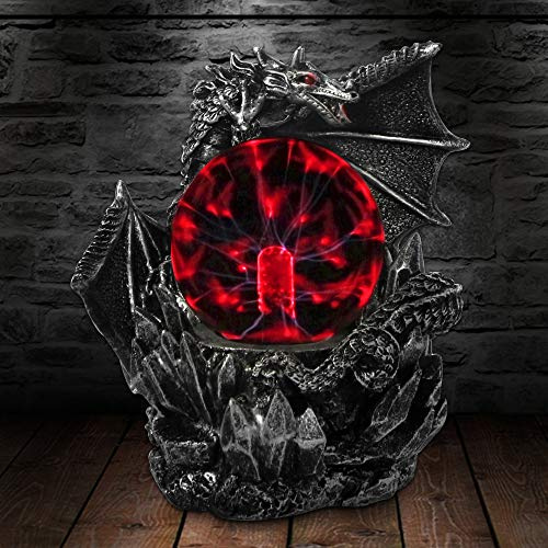 Aibote Magic Fly Dragon Glass Lightning Plasma Ball Touch Sensitive Night Light Lamp Dormitorio Fiesta Decoraciones Novedad Juguete Chrismas Halloween Regalo