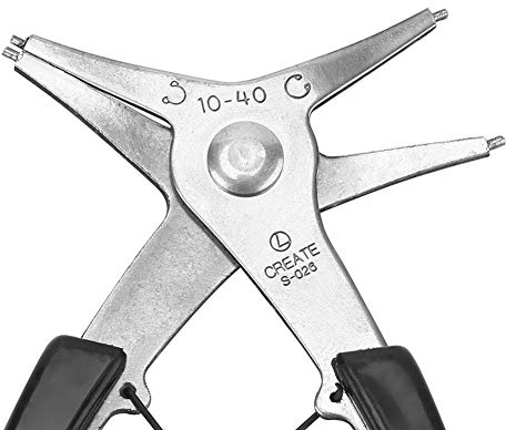 Alicates de anillo elástico alicates de círculo alicates de aro alicates de anillo elástico de doble uso Extracción de la herramienta de reemplazo de anillo elástico interno