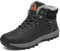PASTAZA Hombre Mujer Botas de Nieve Senderismo Impermeables Deportes Trekking Zapatos Invierno Forro Piel Sneakers Negro,37EU