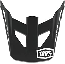 100 Percent Arsenal Status Kids MTB Casco Peak, Caschi Ragazzi, Nero, Taglia Unica