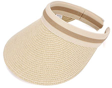 MATT KEELY Cap Strohhut Sonnenhut Damen Brim Strohhüte Frauen Hut UPF 10