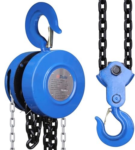 Polispasto torno de cable aparejo de cadena 5000 kg / 5 t - 2500 mm / 250 cm - redondo