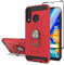 Cuoqing Huawei P30 Lite Case, P30 Lite New Edition Case, P30 Lite Cases With 1 Screen Protector, Silicone Shockproof Hard Protective Phone Cover for Huawei P30 Lite