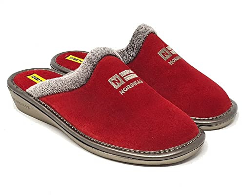 NORDIKAS - Zapatillas de casa Mujer TOP LINE 238 Afelpado Cereza