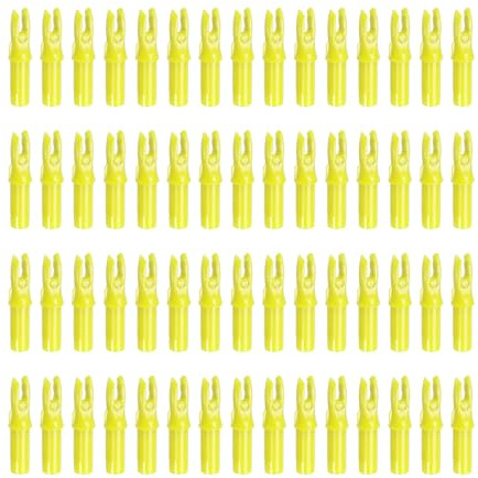PATIKIL Archery Arrow Nocks 6.2mm 0.244, 60 Pack Insert Arrow Nock Replacement for Shooting, Yellow