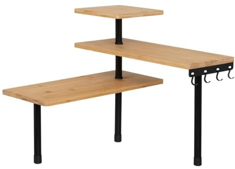 5five - étagère d'angle 3 niveaux beige