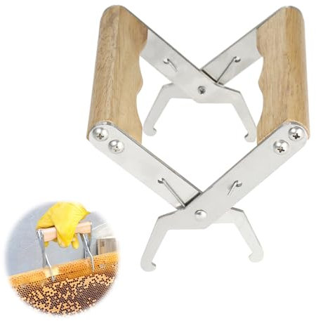 Imker Werkzeug Zange, Imker Wabenzieher, Imkereibedarf Hive Tool, Bienenwaben Werkzeug, Geeignet für Imker zur Inspektion von Bienenstöcken und zum Sammeln von Honig, 13 x 9.5 x 5cm