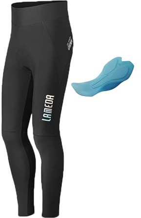 LAMEDA Cycling Pants for Men,Bike Pants with Padding Tights Road Cycling Tights Leggings Outdoor Cyclist Riding Pants Black