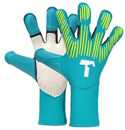 T1TAN Rebel 2.0 Sky Blue (FP) - Guanti da portiere - guanti da portiere di calcio - con protezione per le dita - taglia 6
