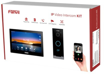 Fanvil VIK-01 kit videocitofono IP i60 con display e licenza mobile