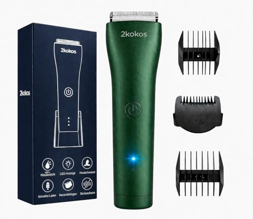 Intimrasierer Mann, Körperhaartrimmer für Herren, Bodygroomer, Rasierer herren intimbereich für Brust, Beine, Achselhöhle, Barttrimmer Herren, Wasserdicht Elektrischer Trimmer