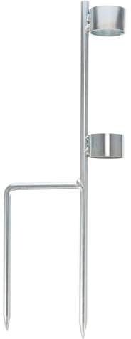 Hemobllo Ancre Parasol Acier Inoxydable Piquet de Fixation Sol pour Jardin Support Solide et Stable Anti-Vent