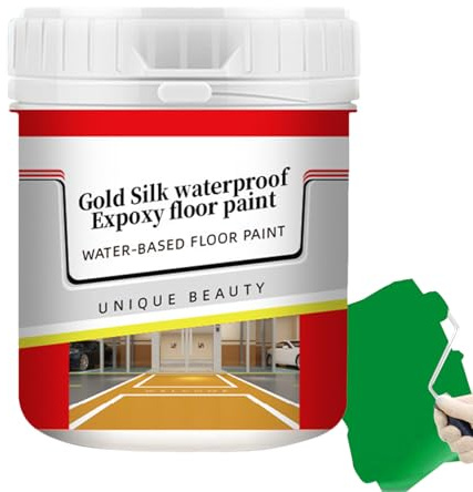 Generico Epoxifärg för golv - Professionellt skyddslager, två delar resistenta mot kemikalier och nötning, en fuktbarriär, hög draghållfasthet