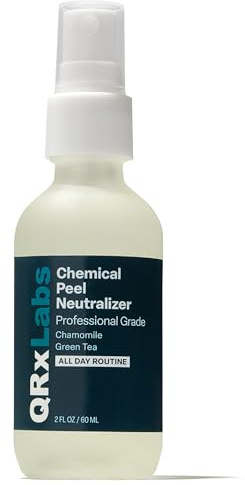 QRxLabs Chemical Peel Neutralizer Spray - Glycolic Acid Peel Neutralizer - pH Balancing Mist for Skin Care - Hydrating Toner for Facial Peels - 2 Fl Oz