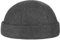 Port Dockercap (Dockermütze) - Wintermütze in schwarz, blau, grau, bordeaux-rot - Seemannsmütze One Size (54-61 cm) - Mit Klettverschluss - Am Kopf anliegende Mütze - Herbst/Winter dunkelgrau One Size