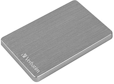 Verbatim Store 'n' Go ALU Slim, 2 TB, Space Grey, Externe Festplatte, USB 3.2 GEN 1, Festplatte extern aus Aluminium, für Windows & Mac OS X, tragbare Festplatte, USB Festplatte