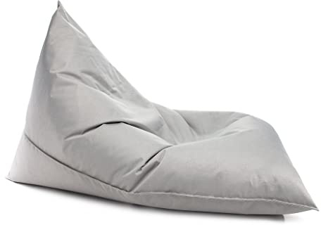 Ecopuf Lazy Sittsäck M Fåtölj Tygsäck Slitstark Polyester Vattentät för Inomhus och Utomhus 150 x 100 cm vadderad med Polystyren