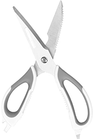 Forbici Multifunzionali, Forbici Da Cucina Smontabili Per Tagliare Verdure Frutta Tagliatelle, Pizza(grigio)