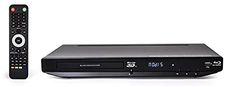 ZXNQ Reproductor DVD BLU-Ray, Audiovisual 1080P Full HD, Formato 3D Totalmente Compatible, Interacción multipantalla, Cable HDMI/AV/Control Remoto