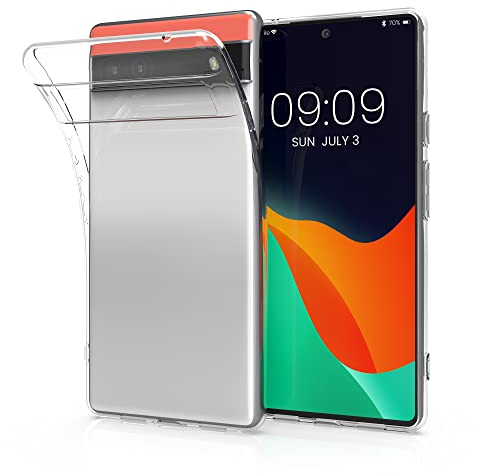kwmobile Hülle kompatibel mit Google Pixel 6a - Silikon Handyhülle transparent - Handy Case in Transparent