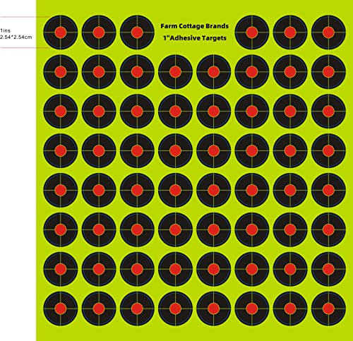 620 targets in Pack of 10 sheets 1 Stick & Splatter - Adhesive Shooting Targets. Where you hit turns bright yellow. For .22 rifles, air rifles, air pistols, AirSoft & BB guns