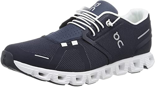 ON Cloud 5 Herren-Sneaker, Midnight/Wei , 43 EU