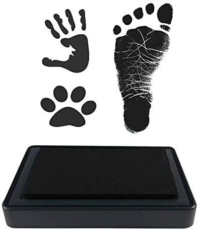 Kit per Impronte di Mani e Piedi di Bambini, Tampone di inchiostro, Innocuo per bambini, Facile da pulire