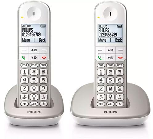 PHILIPS TELÉFONO INALÁMBRICO XL4902S/34/ PACK DUO/PLATA