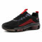 Hitmars Zapatillas Running Hombre Deportivas Zapatillas de Deporte Correr Caminar Hombre Sneaker Running Negro-Rojo 42