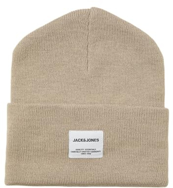 Jack & Jones Jaclong Knit Beanie Noos Bonnet tricoté pour Homme, Pure Cachemire., Taille Unique