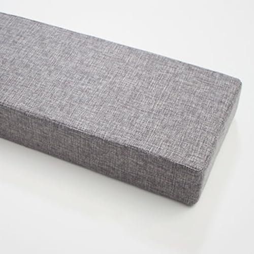 O·Lankeji Benutzerdefinierte Größe Bett Wandspaltenfüller, Bettlückenfüller, Matratzenverlängerung, Bettbrücke für Einzel/Doppel/Kingsize Betten Kopfteil(Grey,120x20x15cm)