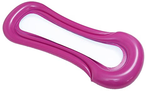 ERINGOGO Rotes Aufblasbares Schwimm-Bett Mit Netz Faltbare Tragbare Wasserhängematte Für Entspannende Sommertage Am Pool Oder Strand Leicht Und Praktisch Für Jeden Wasserliebhaber