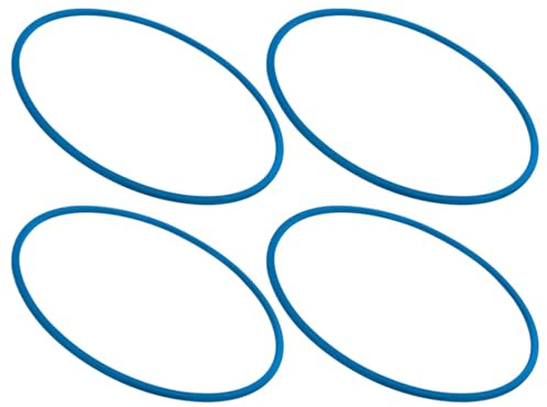 Sport-Tec Gymnastikreifen aus Kunststoff, 4er-Set Blau, Fitnessreifen, Trainingsreifen, Turnreifen