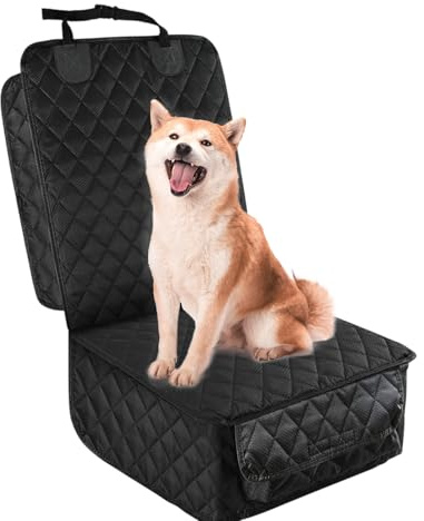 Genérico Protectora para Asiento Delantero De Coche para Perros - Cubre Asiento Delantero Impermeable para Mascotas - Protección Completa Todo El Año para Viajes Familiares En Coche Camping Y