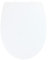 WENKO Premium WC-Sitz Tilos - Toiletten-Sitz mit Absenkautomatik, Fix-Clip Hygiene Befestigung, Thermoplast, 36.5 x 45 cm, Weiß