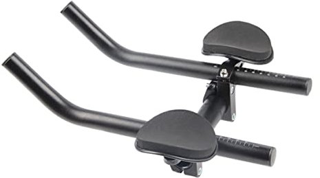 Jorzer Clip-on Aero Bars Bike Handlebar Arm Rest Handlebar for Mountain, Road Bike (Black, Aluminium, 13.8 inches)