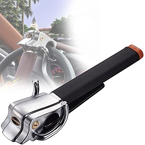 Antirrobo Coche Volante,Sistema Antirrobo Universal De Volante Bloqueo De Seguridad Para Volantes De Coche Camión Y Caravana Cepo Para Vehículo,Black