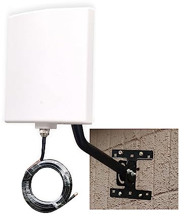 Long Range WiFi Antennas Outdoor Full Kit 2.4GHz 5GHz External Panel Directional WiFi Antenna Extender for WiFi Router/Wireless Camera/WiFi Access Point, 5meter Cable, RP-SMA, SMA, Mounting Pole