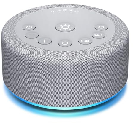 White Noise Machine with 30 Soothing Sounds 5 Timers Sound Machine and 32 Levels of Volume 10 Adjustable Brightness Memory Function