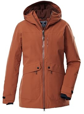 killtec Damen Outdoorparka/Funktionsparka mit Kapuze KOW 16 WMN PRK, kupferbraun, 40, 43310-000