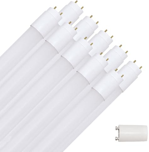 NCC-Licht 10 x LED Leuchtstoffröhre 150cm 24W/865 G13 High Output 3500lm, uultra hell 145lm/W, Tageslicht 6500K kaltweiß, Ersatz für T8 Leuchtstoffröhre mit Starter für KVG